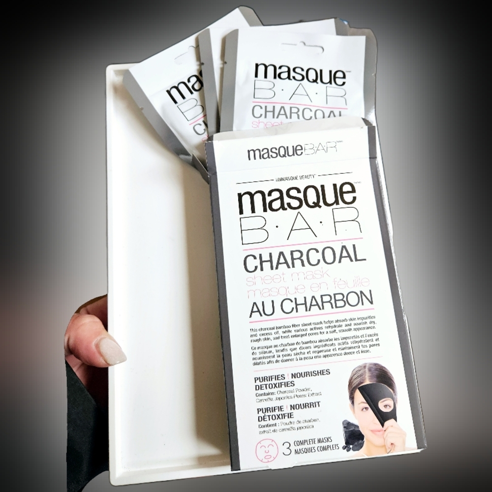 NWT 》2pks/6qty《 MASQUE BAR CHARCOAL SHEET MASKS SETS!